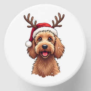 Christmas Goldendoodle Dog Reindeer Holiday Doodle Mini Candle Favors