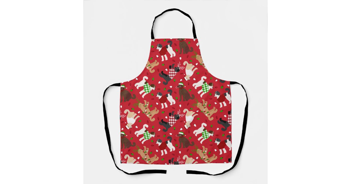 Christmas Goldendoodle Labradoodle Apron Zazzle