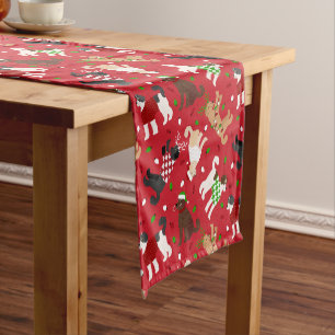 Christmas Goldendoodle Labradoodle Short Table Runner