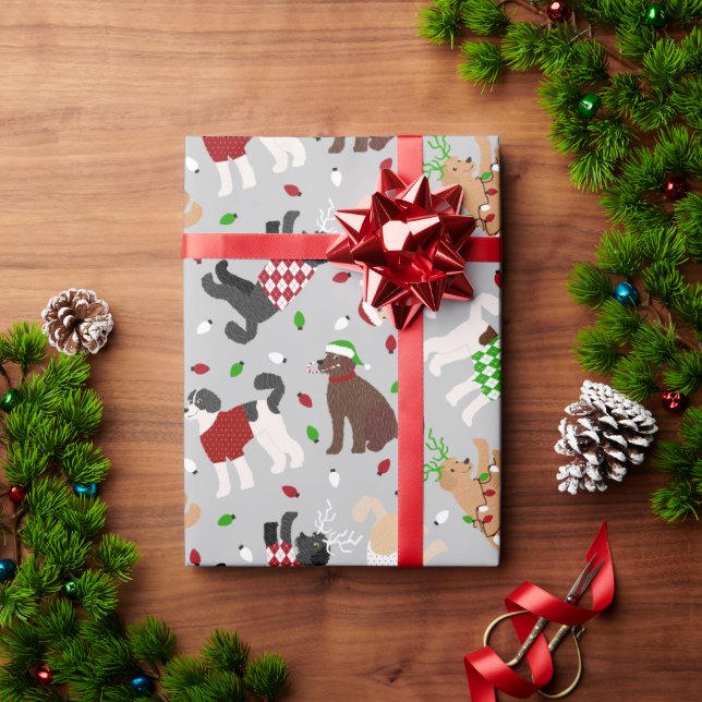 Christmas Goldendoodle Labradoodle Wrapping Paper (Holiday Gift)