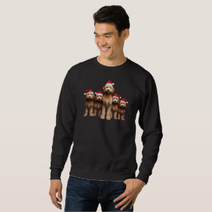 Christmas Goldendoodle, Xmas Labradoodle Crew Sweatshirt