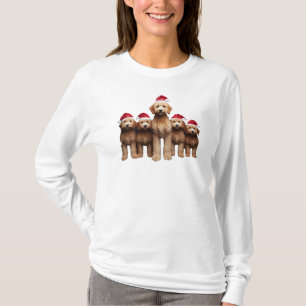 Christmas Goldendoodle, Xmas Labradoodle Crew T-Shirt