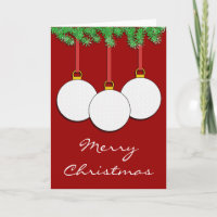 Christmas Golf Card