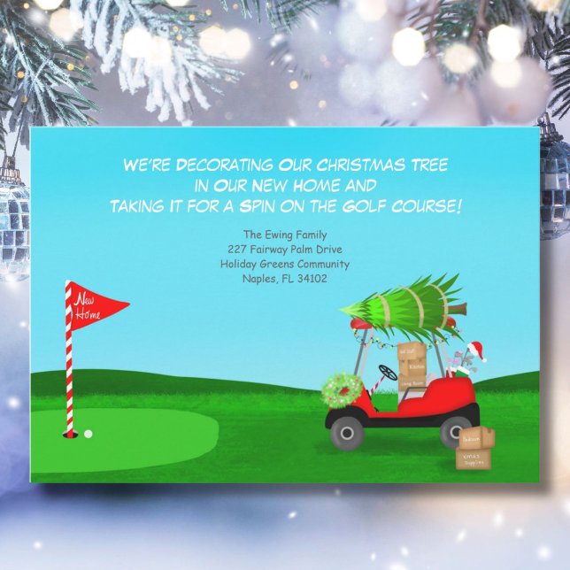 Christmas Golf Cart With Moving Boxes Golf Course Announcement (Creator Uploaded)