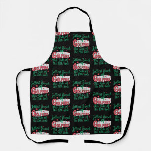 Christmas Golf Funny Jolliest Bunch Of Golfers Apron