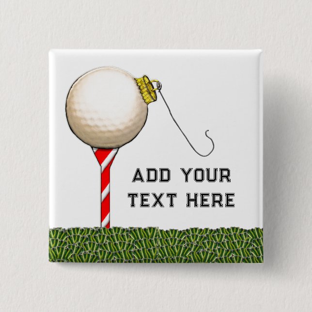 Christmas Golf Gift Ideas Button (Front)