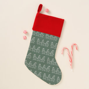 Christmas Golf Gingerbread Man Golfing  Stocking