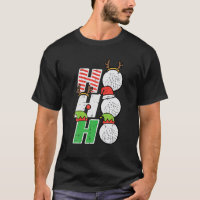 Christmas Golf Ho Ho Ho Funny Xmas Golfing Sports