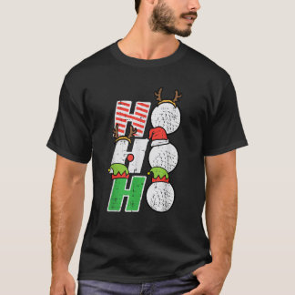 Christmas Golf Ho Ho Ho Funny Xmas Golfing Sports T-Shirt