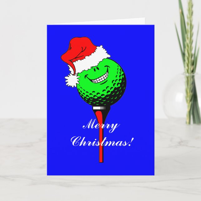 Christmas golf holiday card (Front)