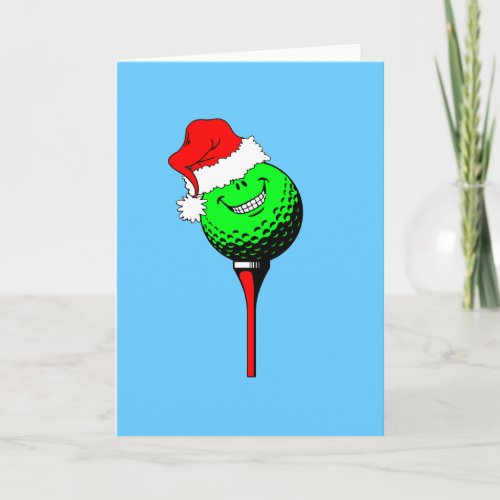 Christmas golf holiday card