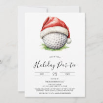 Christmas Golf Invitation, Holiday Par-tee  Invitation