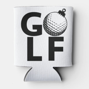 Christmas Golf Ornament Can Cooler