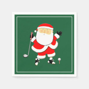 Christmas Golf Party Napkins