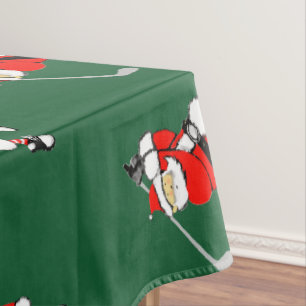 Christmas Golf Party Tablecloth