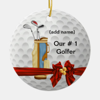 CHRISTMAS GOLF Personalized Ornament