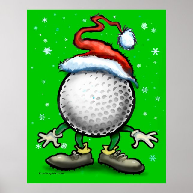 Christmas Golf Poster (Front)