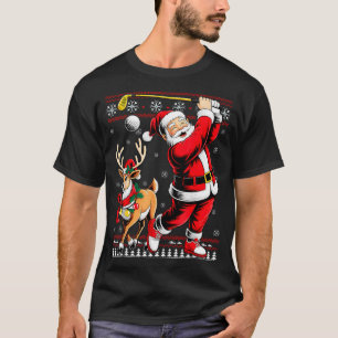 Christmas Golf Santa Golfer Christmas Pajama Reind T-Shirt