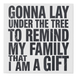 Christmas Gonna Lay Under The Tree Xmas Family Faux Canvas Print