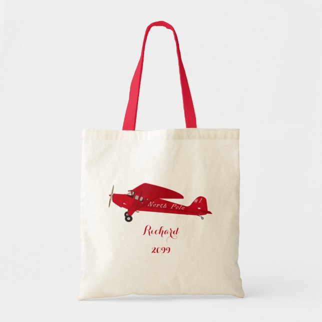 Christmas Goodie Bag 2020 Airplane Tote Bags (Front)