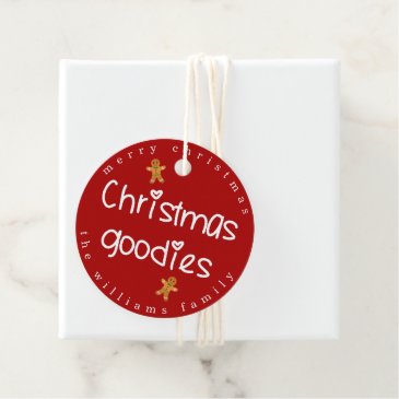 Christmas Goodies - Cute Gingerbread Men Red 