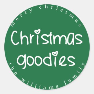 Christmas Goodies - Personalized Green
