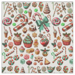Christmas Goodies Sweet treats Desserts Art Fabric