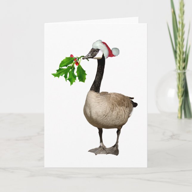 Christmas Goose Holiday Card (Front)