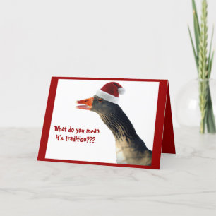 Christmas Goose Holiday Card