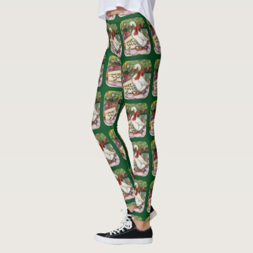 Christmas Goose Leggings