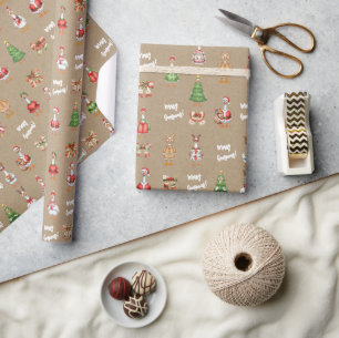 Christmas Goose Merry Goosman Wrapping Paper