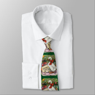 Christmas Goose Neck Tie
