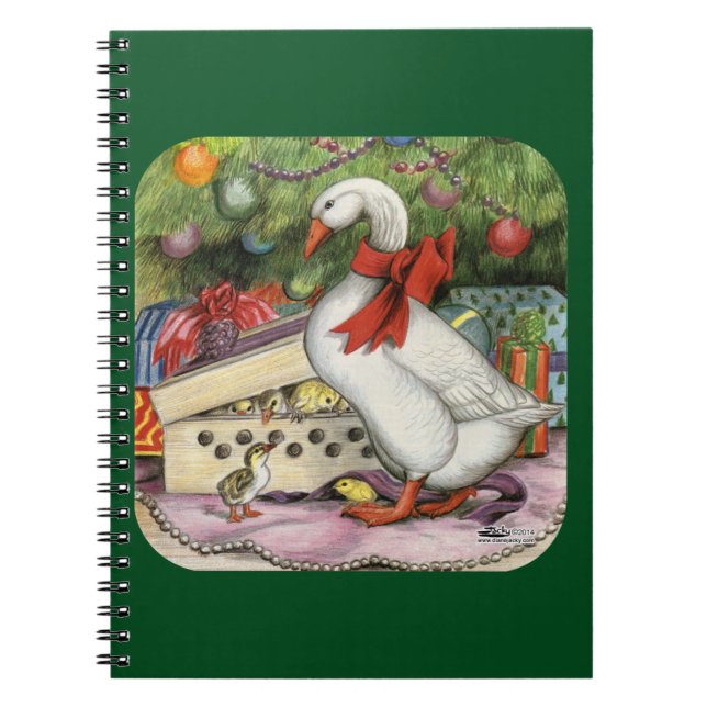 Christmas Goose Notebook (Front)