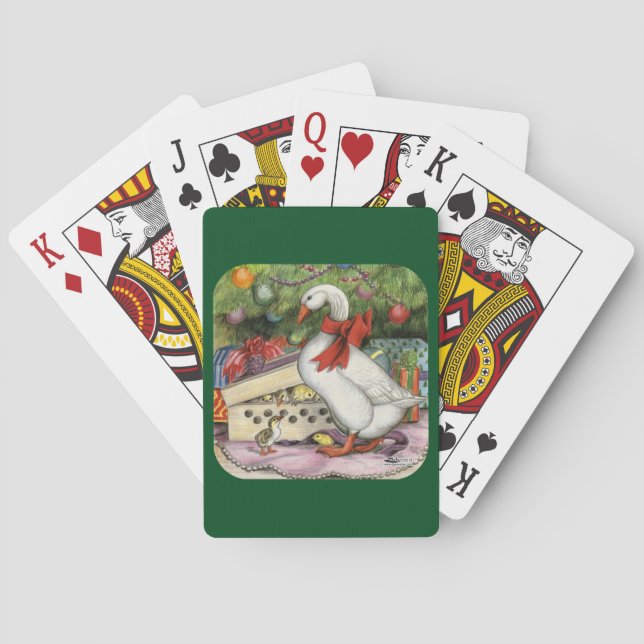 Christmas Goose Poker Cards (Back)