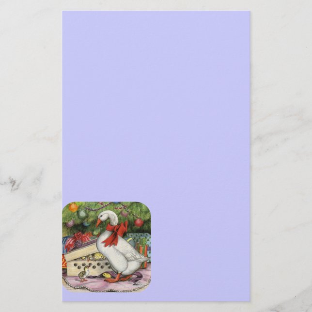 Christmas Goose Stationery (Front)