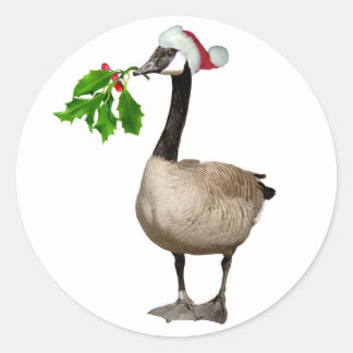 Christmas Goose Stickers