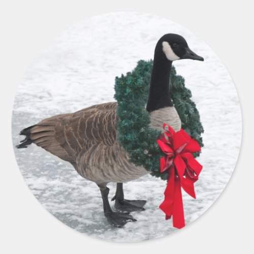 Christmas Goose stickers