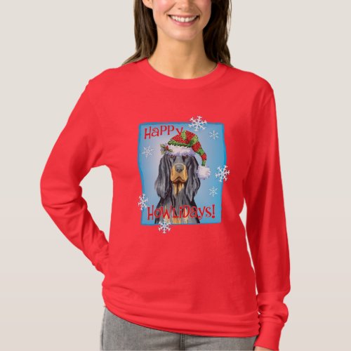 Christmas Gordon Setter T_Shirt