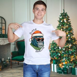 Christmas Gorilla Merry Roarmas X-Mas T-Shirt
