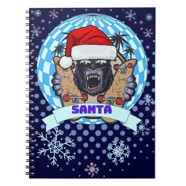 christmas gorilla notebook (Front)
