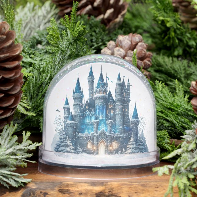 Christmas Gothic Castle Snow Globe (Winter)