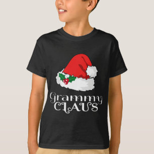 Christmas Grammy Claus Matching Pajama Santa Hat X T-Shirt