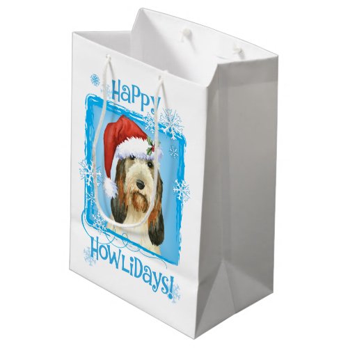 Christmas Grand Basset Griffon Venden Medium Gift Bag