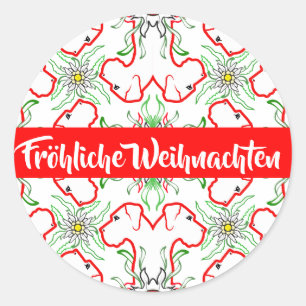 Christmas Great Dane Classic Round Sticker