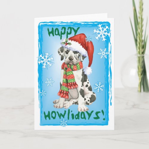 Christmas Great Dane Holiday Card