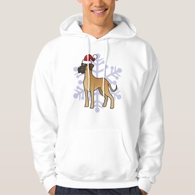 Christmas Great Dane Hoodie (Front)