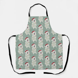 Christmas Great Pyrenees Apron