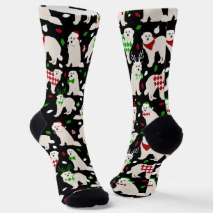 Christmas Great Pyrenees Dogs Socks