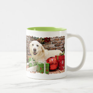 Christmas - Great Pyrenees Labrador X - Doughty Two-Tone Coffee Mug