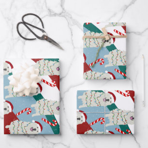 Christmas Great Pyrenees  Wrapping Paper Sheets